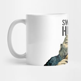 Puff Sumo: Swearing Helps on a light (Knocked Out) background Mug